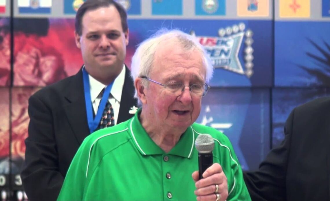 92-year-old Syl Thiel bowls in his 70th USBC Open Championships