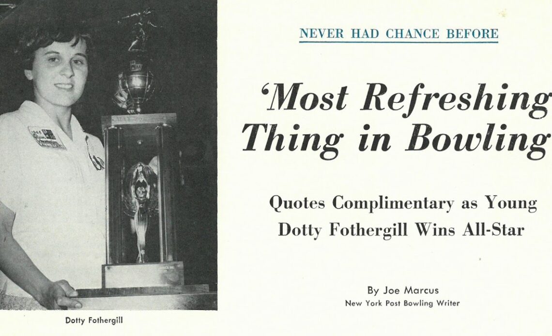 Fourth Greatest Season in PWBA History: Dorothy Fothergill (1968)