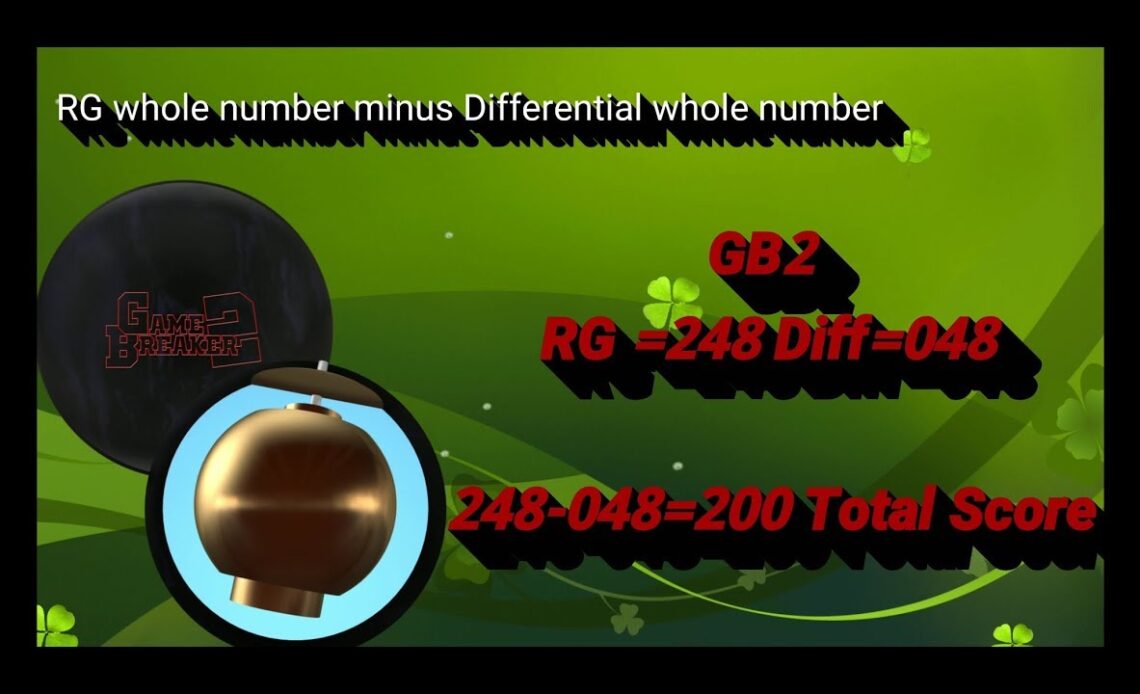 Bowling ball RG and Differential. What it means to your ball reaction