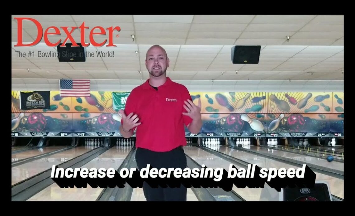 How to easily adjust bowling ball speed