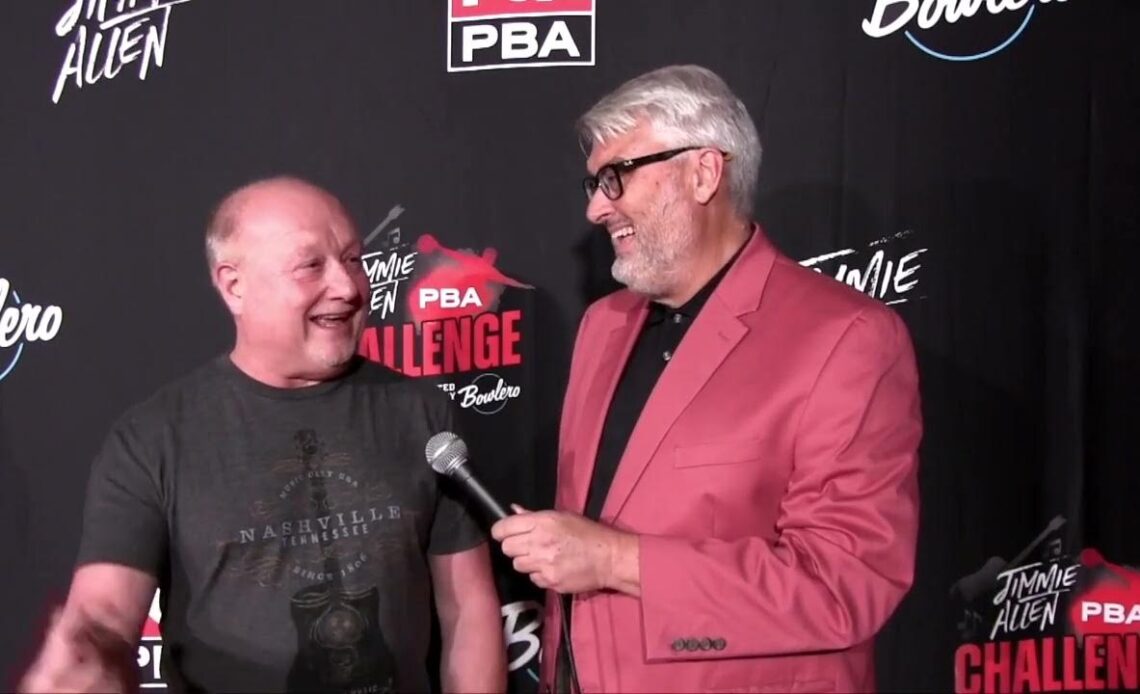 Bob Learn Jr. on the Red Carpet at 2022 Jimmie Allen PBA Invitational