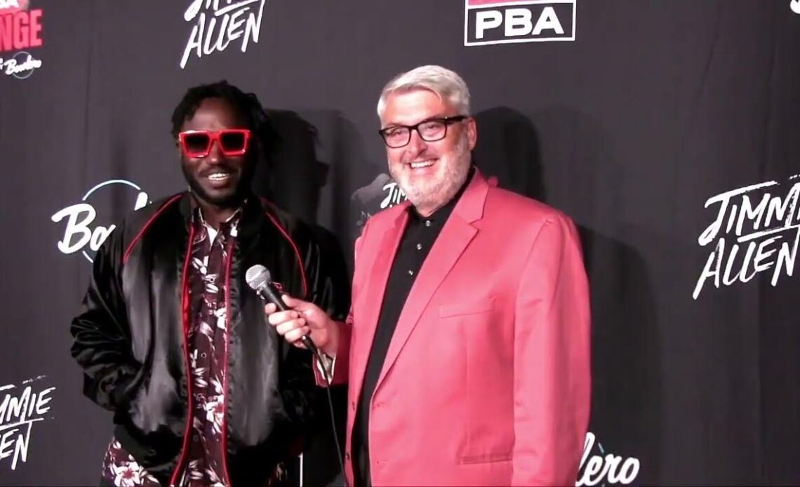 Hannibal Buress on the Red Carpet at 2022 Jimmie Allen PBA Invitational