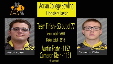 Men's Bowling Tries to Find Rhythm at Competitive 51st Annual Hoosier Classic