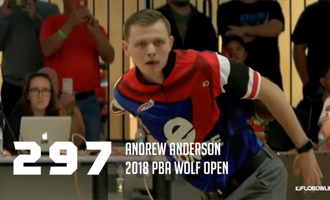 PBA Nearly Perfect | Andrew Anderson Bowls 297 in the 2018 PBA Wolf Open Semifinals