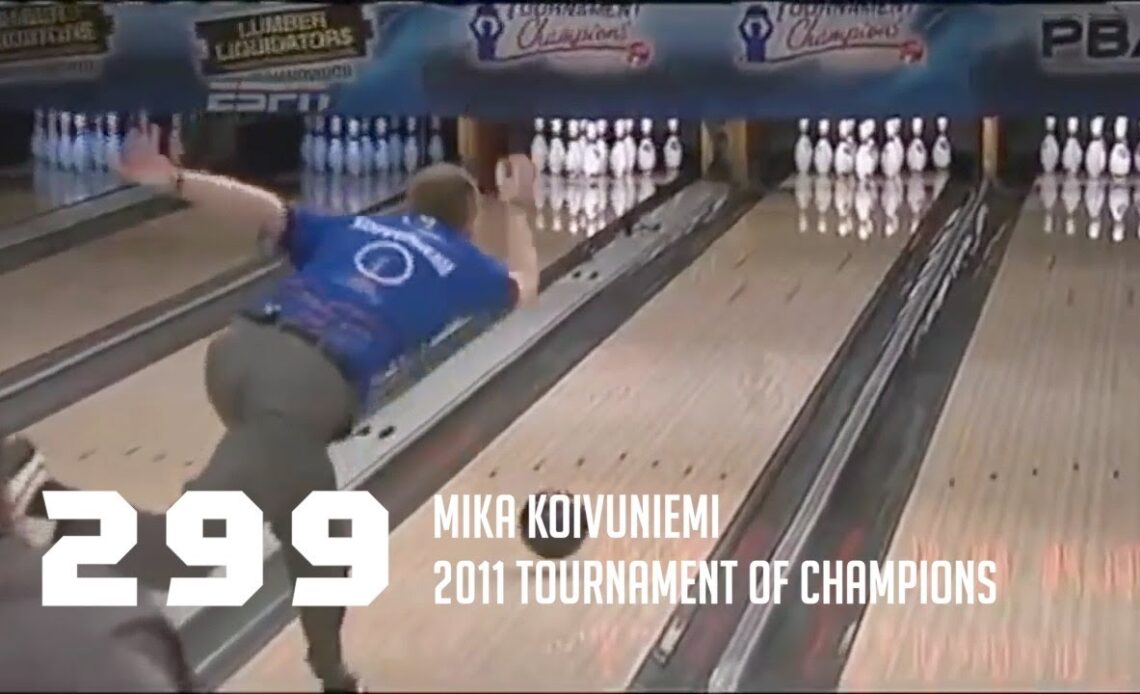 PBA Nearly Perfect | Mika Koivuniemi Bowls 299 in Largest Margin of Victory in PBA TV History