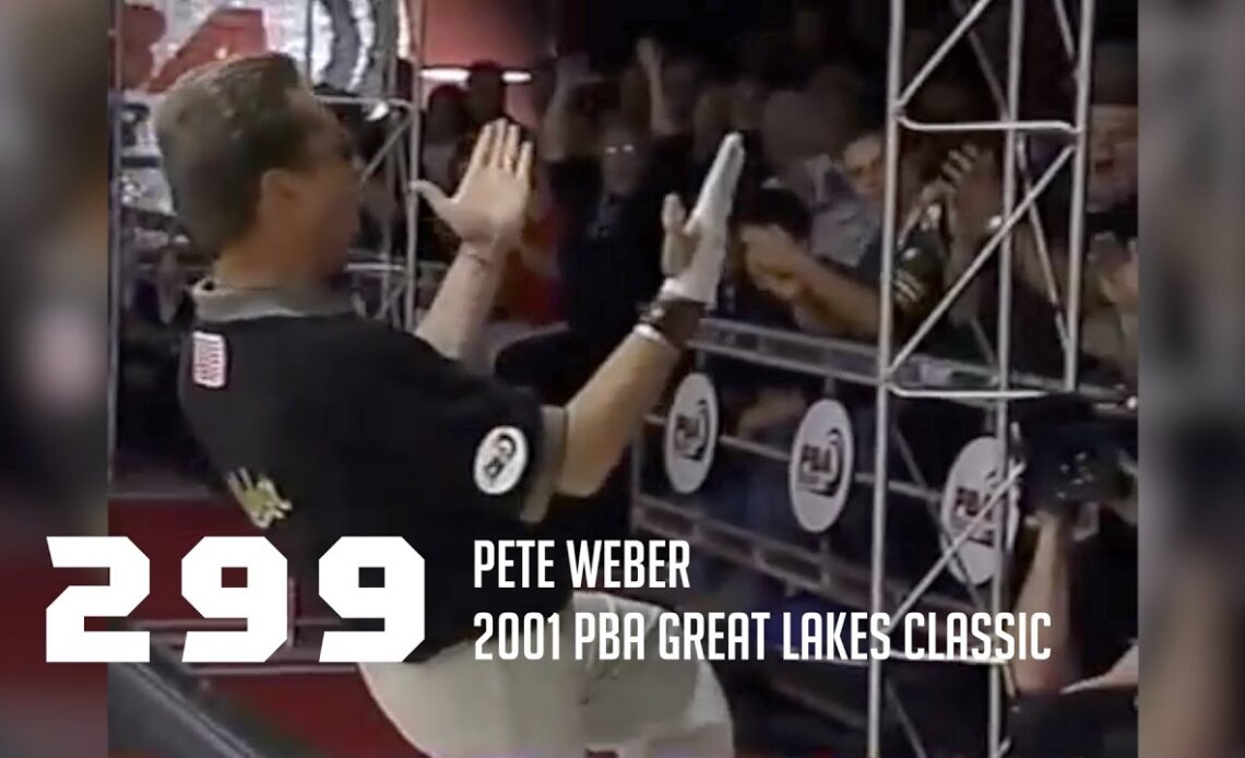 PBA Nearly Perfect | Pete Weber Bowls 299 Game in 2001 PBA Great Lakes Classic