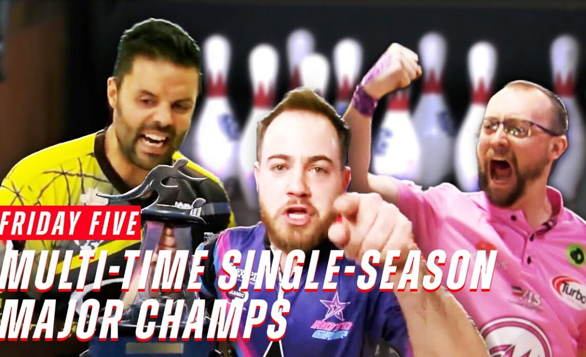 Friday Five - Last Five Players to Win Multiple Majors in a Single PBA Tour Season
