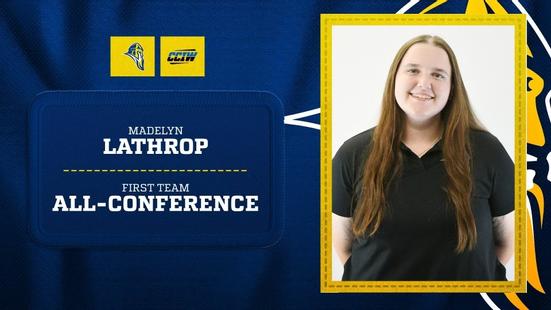 Madelyn Lathrop earns CCIW recognition for third straight season